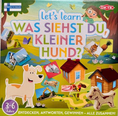 let´s learn Was siehst du kleiner Hund Tactic Games Familienspiel Brettspiel