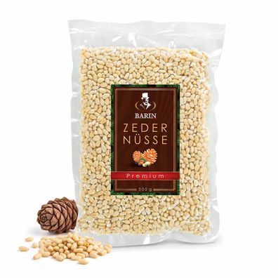 BARIN sibirische Zedernüsse Premium, 500 g