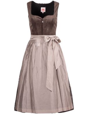 Dirndl Gambe 70cm Länge braun - Größe: 34