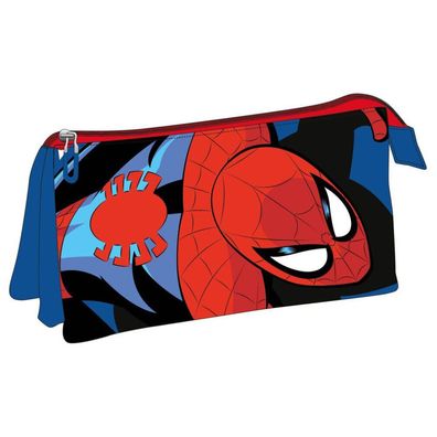 Marvel Spiderman Federmäppchen, dreifach