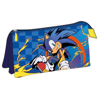 Dreifaches Federmäppchen von Sonic the Hedgehog