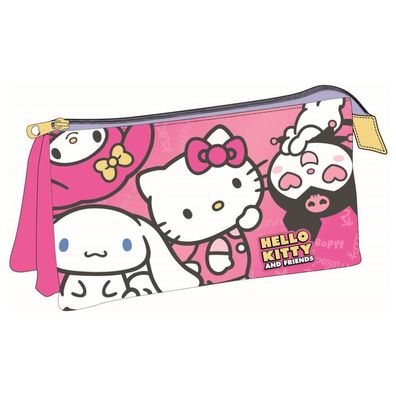 Hello Kitty and Friends 3-teiliges Federmäppchen