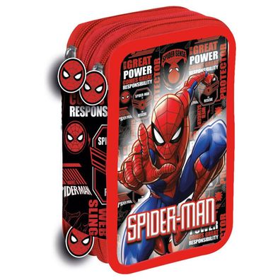 Marvel Spiderman Hero Federmäppchen, 3-fach