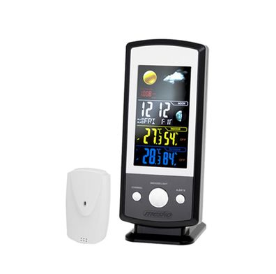 Mesko MS 1177 Funk-Wetterstation mit Hygrometer, Barometer und Wetterprognose