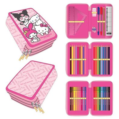 Hello Kitty and Friends 3-teiliges Federmäppchen