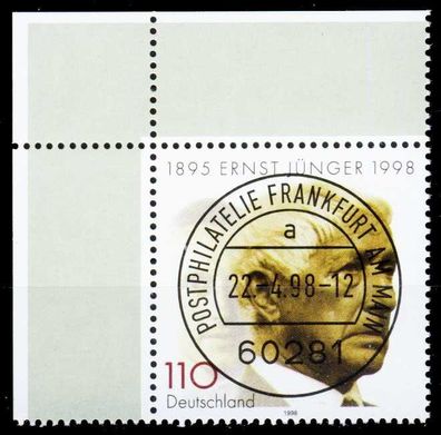 BRD 1998 Nr 1984 zentrisch gestempelt ECKE-OLI X2CBE32