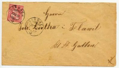 Schweiz Sitzende Helvetia VON 1867 Nr 30a BRIEF X55C35A