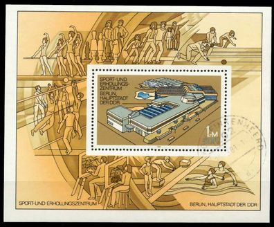 DDR BLOCK Kleinbogen Block 64 gestempelt X5684FE