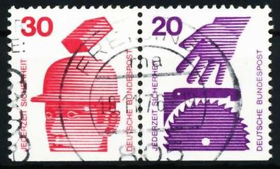 BRD BUND Zusammendruck Nr W56 zentrisch gestempelt WAAGR PAA X5F33AE