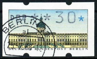 BERLIN ATM 1987 Nr 1-030 zentrisch gestempelt X636ADA