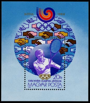 UNGARN Block 198A postfrisch X92276A
