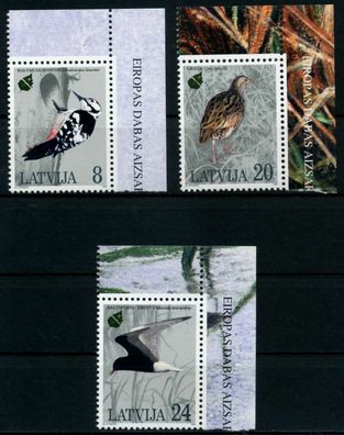 Lettland 1994 Nr 403-405 postfrisch ECKE-ORE X92578E