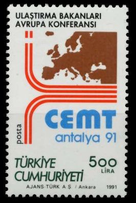 TÜRKEI 1991 Nr 2925 postfrisch X92E3B2