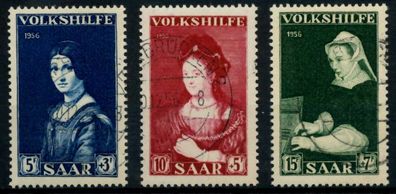 Saarland 1956 Nr 376-378 gestempelt X9693CE