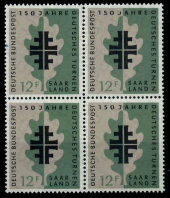 SAAR OPD 1958 Nr 437 postfrisch Viererblock S03DF72