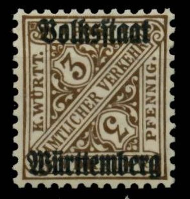 Württemberg DIENST STAAT Nr 259X postfrisch X6BE50A