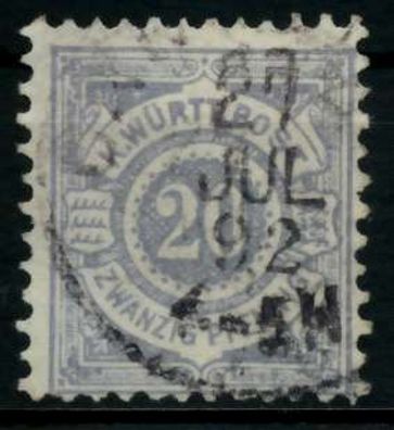 Württemberg Ausgabe VON 1875 1900 Nr 47a gestempelt X71369A