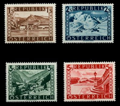 Österreich 1945 Nr 767II-770II postfrisch X7166B2