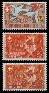 Schweiz PRO PATRIA Nr 396-397a+b postfrisch X73CED6