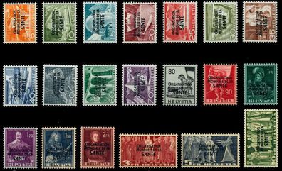 Schweiz-oms Nr 6-25 postfrisch X73F06E