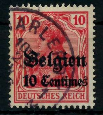 BES 1WK LP Belgien Nr 3 gestempelt X77B19A