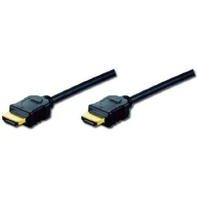 Digitus HDMI High Speed Kabel mit Ethernet, Typ A (schwarz, 3 Meter)