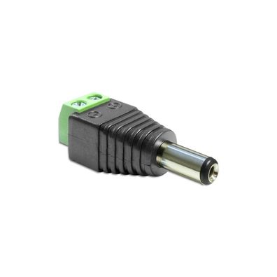 DELOCK Adapter Terminalblock 2Pin -> DC 2,1 x 5,5mm Stecker