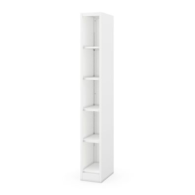 Schmales Metallregal für die Archivierung von Dokumenten, weiß: 250 x 1850 x 400 mm
