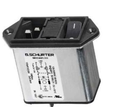 Schurter DD12.9121.111 Netzanschlussbuchse 50 Stück