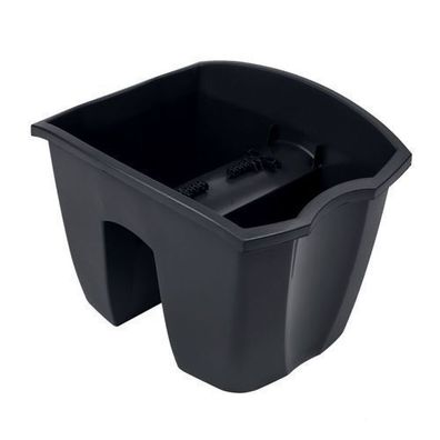Geländertopf Blumenkasten 25cm Hängetopf Blumentopf Balkontopf DCRO Anthrazit