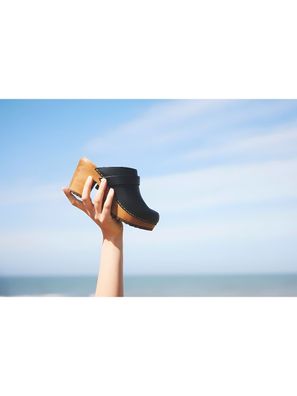 Sanita Damen Clog Wood-Peleni Chunk Open 470144