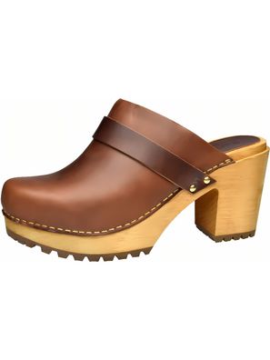 Sanita Damen Clog Wood-Peleni Chunk Open 470144