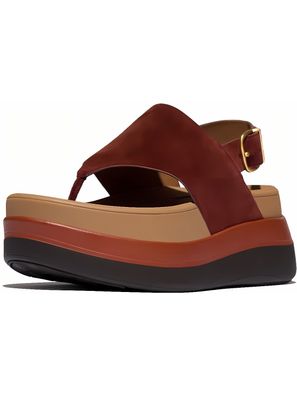 FitFlop Damen Sandalen F-Mode Stack Suede Back-Strap Toe-Post Sandals E2H