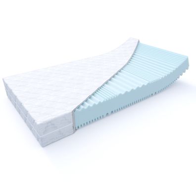 MSS e.K. Aqua Deluxe 7 Zonen Kaltschaummatratze H2&H3 | H4&H5 | H5&H6 Höhe 16cm