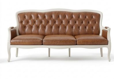 3-Sitzer-Sofa bequem weich geräumig moderner Stil braun