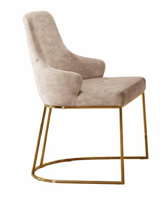 Stuhl Beige Moderner Stil Komfort Schick Luxuriös Stilvoll Praktisch
