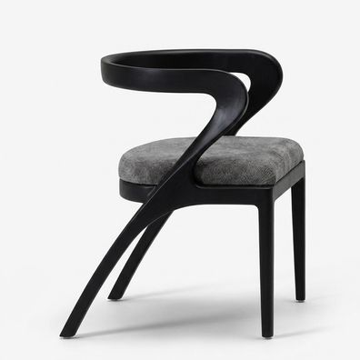 Stuhl Modern Schwarz Bequem Esszimmerstuhl Design Luxus Polster