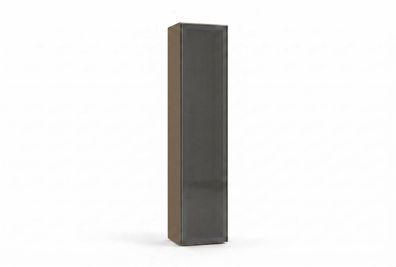 2x Vitrinenschrank Graubeige Moderner Stil Minimalistisch Elegant