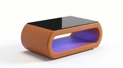 Couchtisch Modern Braun Schwarz Hochglanz Elegant Wohnzimmertisch *