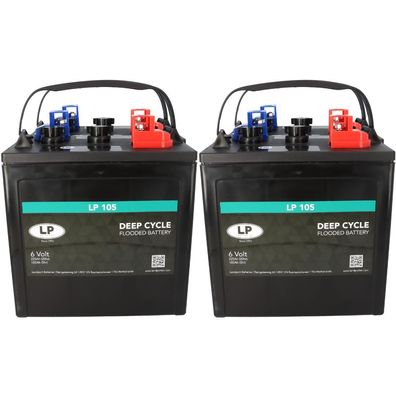 Akku-Satz 24V 225Ah passend für Grove Manlift Arbeitsbühnen | 4x 6V Deep Cycle