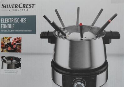 Silvercrest Elektrisches Fondue »SFE 1500 D4« Edelstahl Fonduetopf