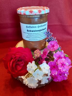 Hauseigener Schweinegulasch von Hellendorfer Hofladen - regional, Hausmacher Art