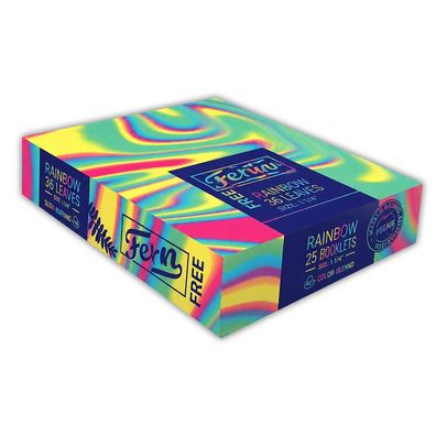 Fern King Size Rainbow Papers - 25 Hefte à 36 Blättchen