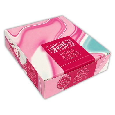 Fern King Size Pinky Papers - 25 Hefte à 34 Blättchen