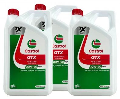 Castrol GTX 10W-40 A3/B4 3x5 Liter