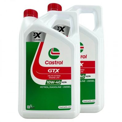 Castrol GTX 10W-40 A3/B4 2x5 Liter