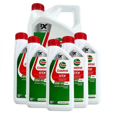Castrol GTX 10W-40 A3/B4 5 + 5 Liter