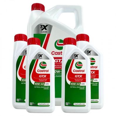 Castrol GTX 10W-40 A3/B4 5 + 4 Liter
