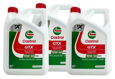 Castrol GTX 10W-40 A3/B4 3x4 Liter