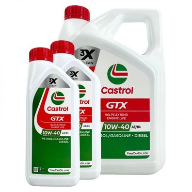 Castrol GTX 10W-40 A3/B4 4 + 2 Liter